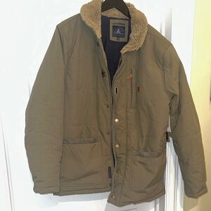 Roark Olive Field Jacket with Sherpa Collar
